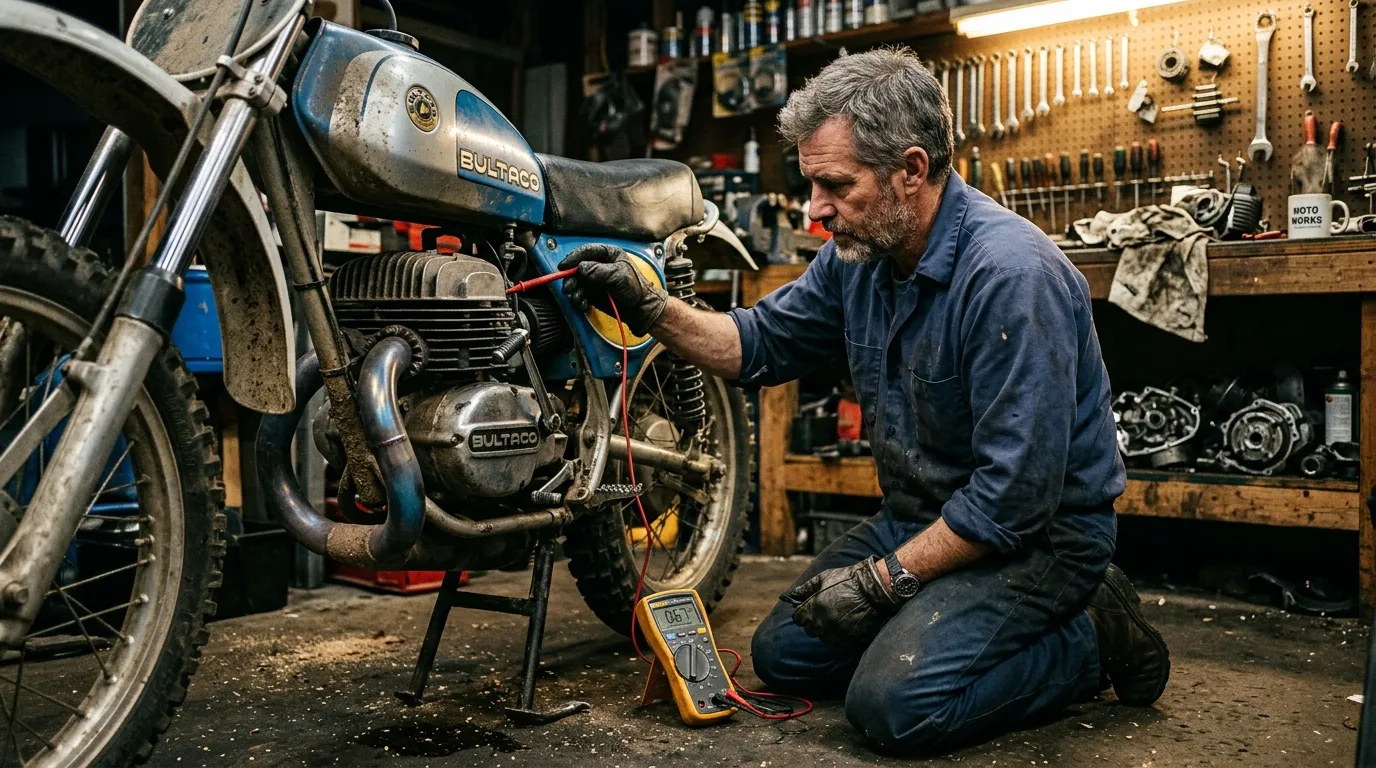 Tester une bobine d'allumage moto : le multimètre